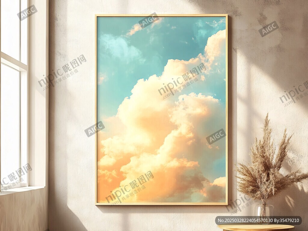 梦幻天空挂画 营造温馨氛围