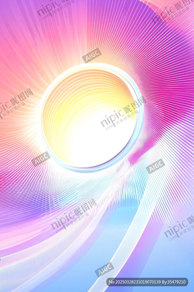 梦幻炫彩光晕抽象背景图