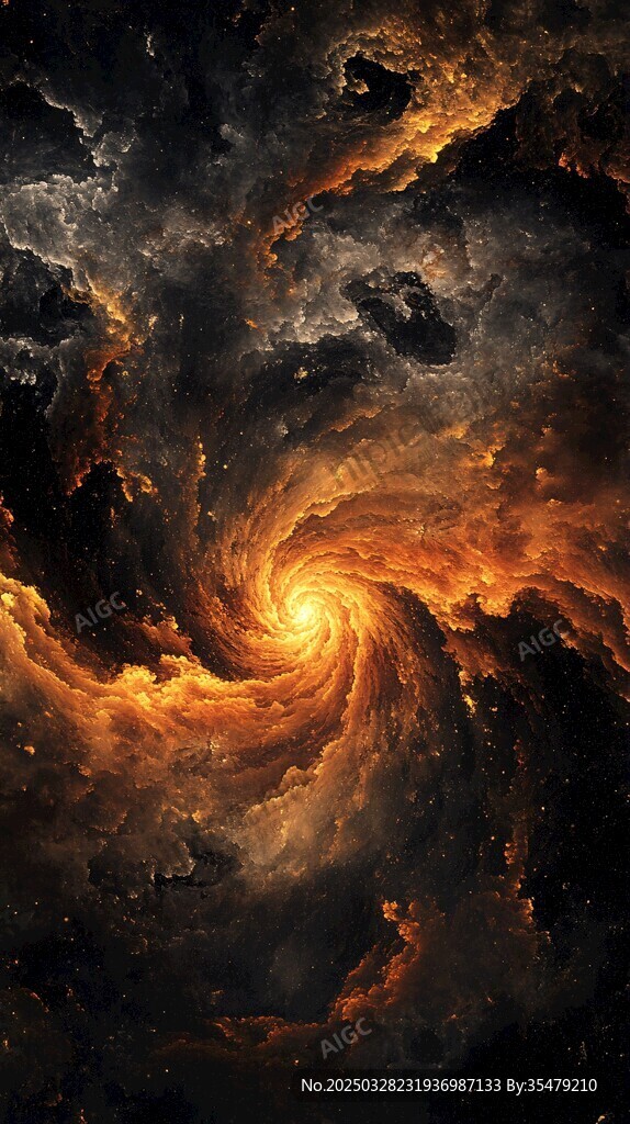 神秘绚烂的宇宙星云漩涡