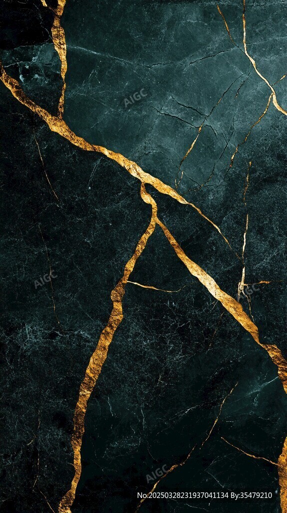 墨绿金纹大理石纹理