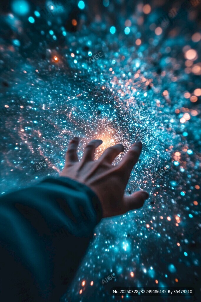 伸手触碰梦幻星尘世界