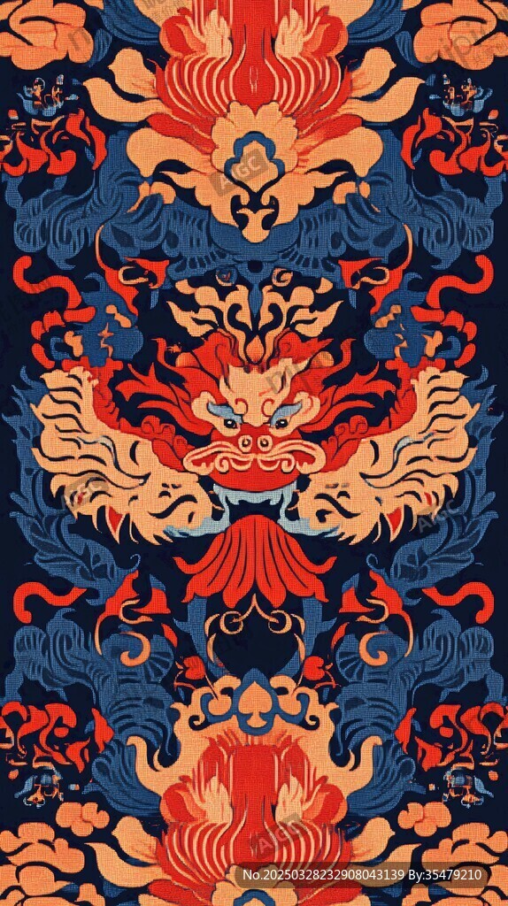 中式传统祥瑞龙纹图案
