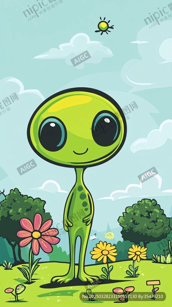 可爱外星宝宝的田园时光