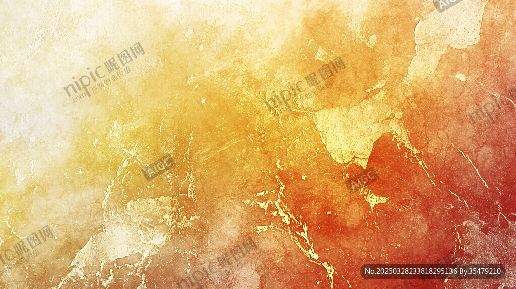橙黄渐变水彩纹理背景图