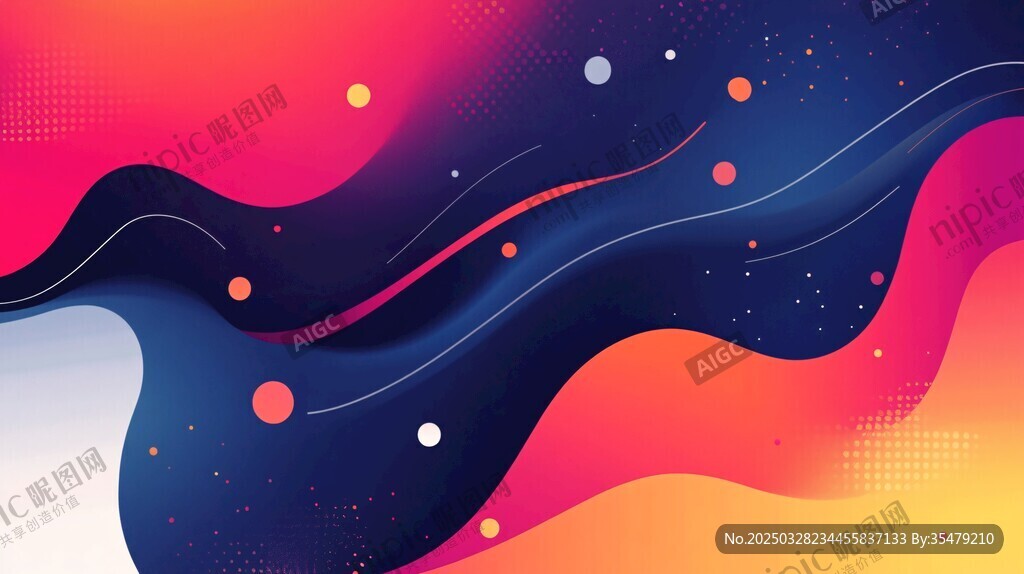 梦幻渐变流体背景图案