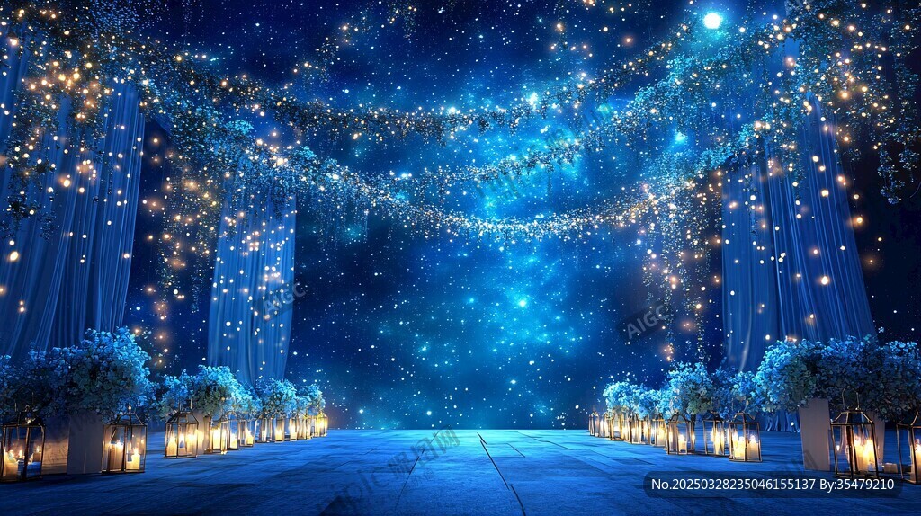 梦幻星空婚礼浪漫场景