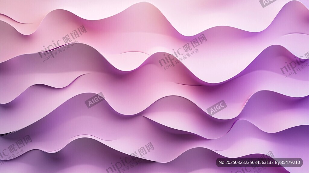 梦幻渐变波浪纹理背景图
