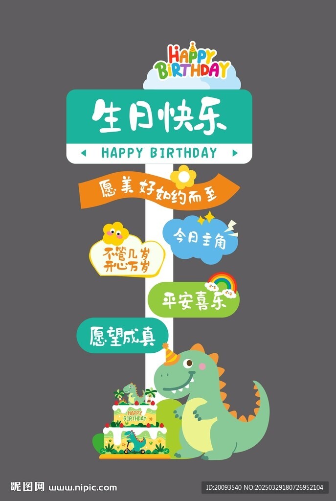 生日指引牌
