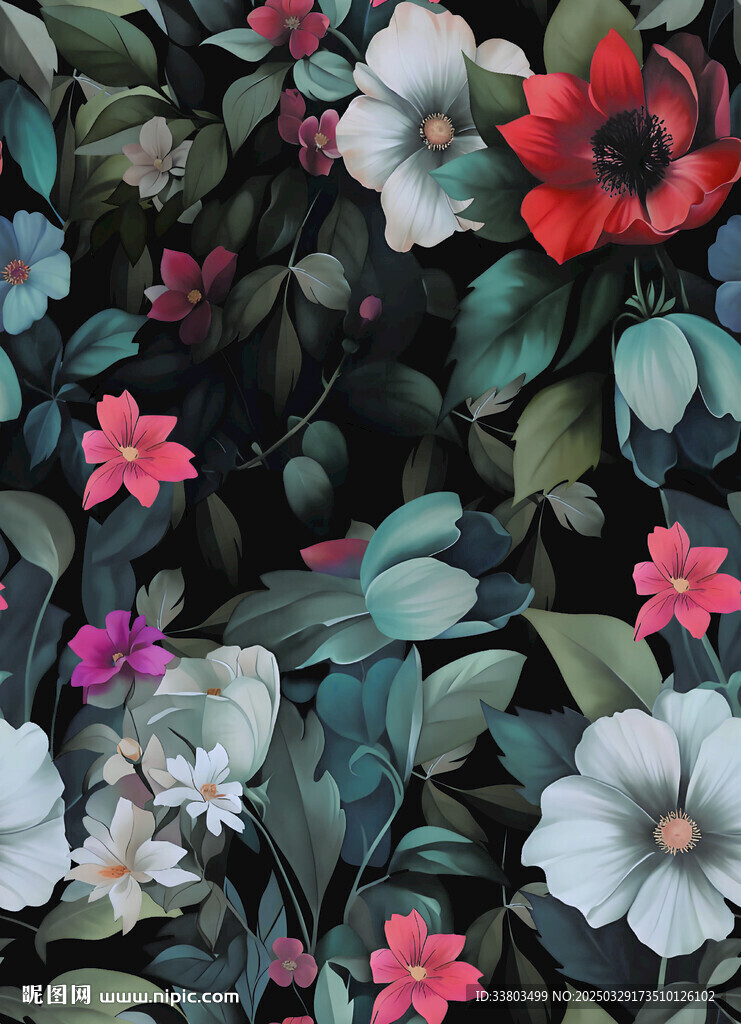 手绘花