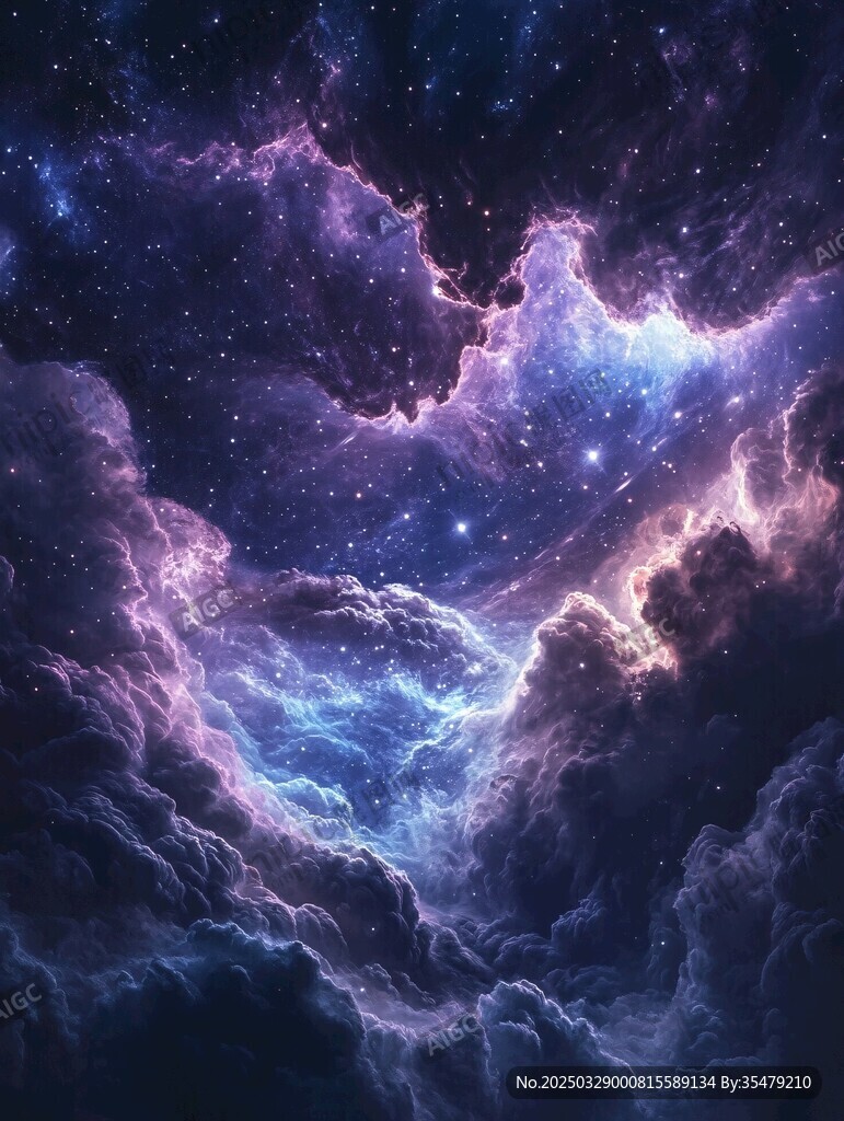 梦幻星云宇宙壮丽景观