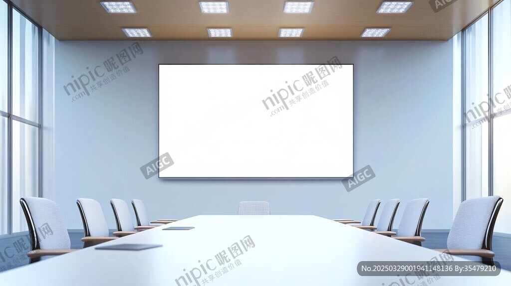 现代简约风格的会议室