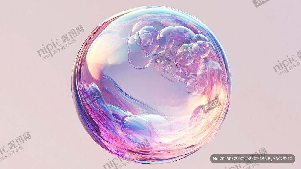 梦幻炫彩透明泡泡