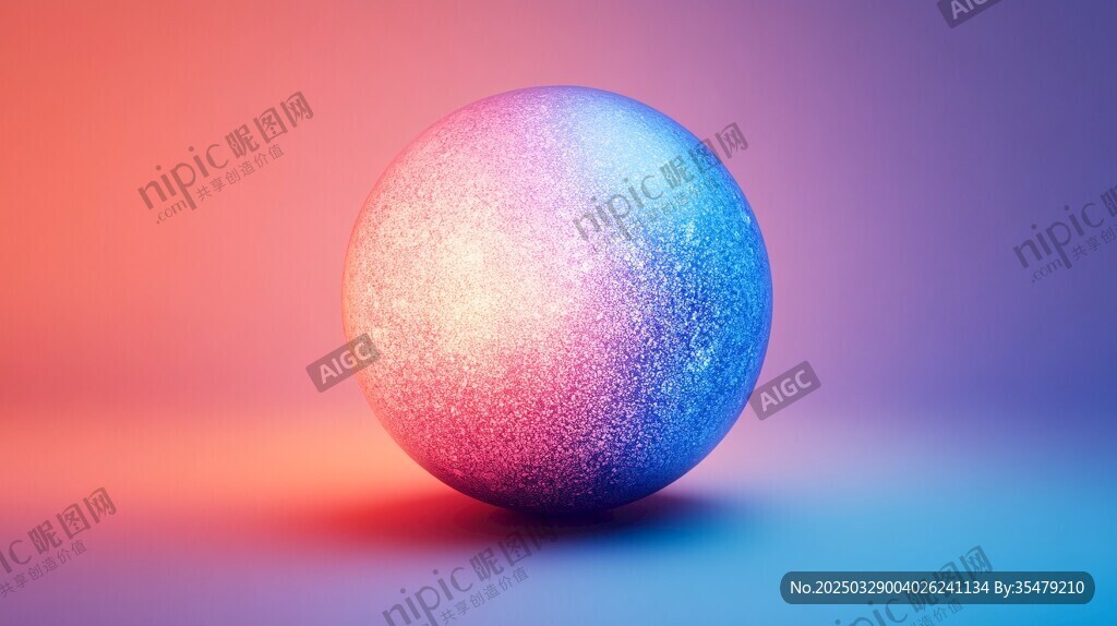 梦幻炫彩渐变球体