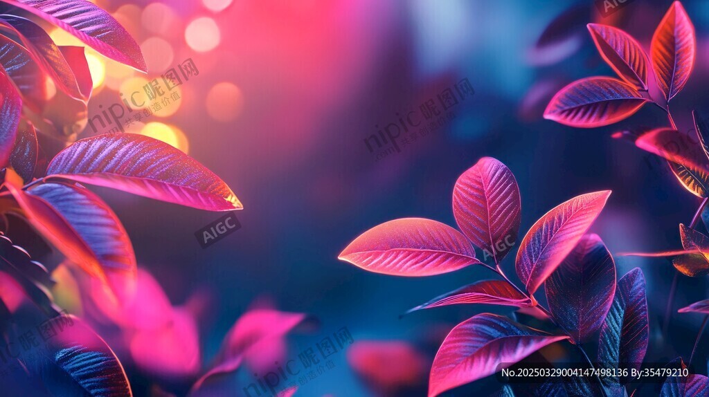 梦幻紫叶 光影交织之美