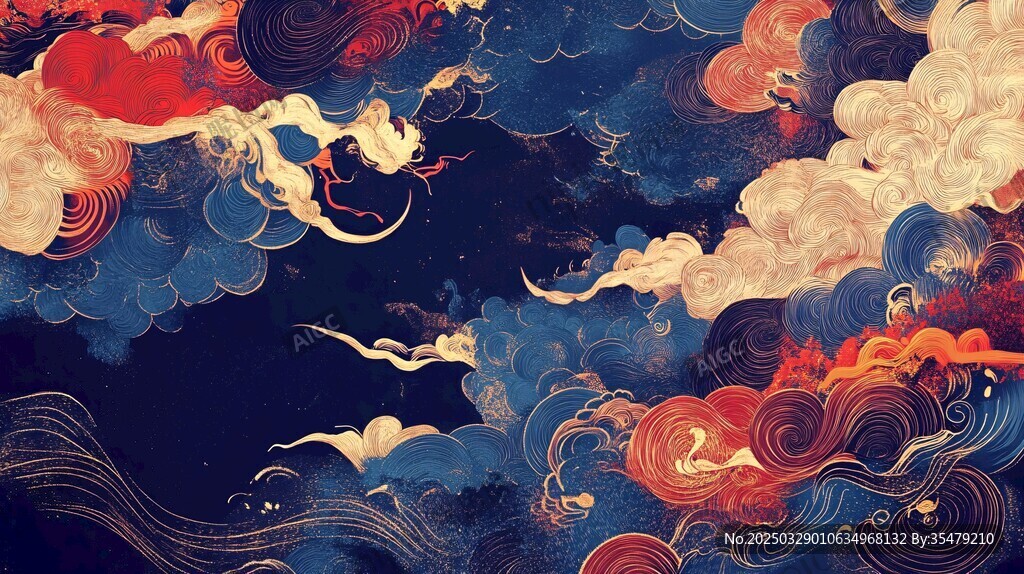 梦幻中式云海奇幻景象