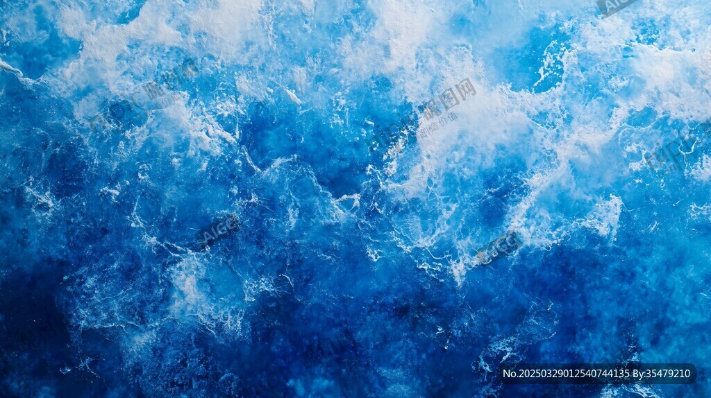 蓝色梦幻水波纹理背景