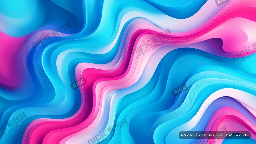 梦幻流体渐变抽象背景图
