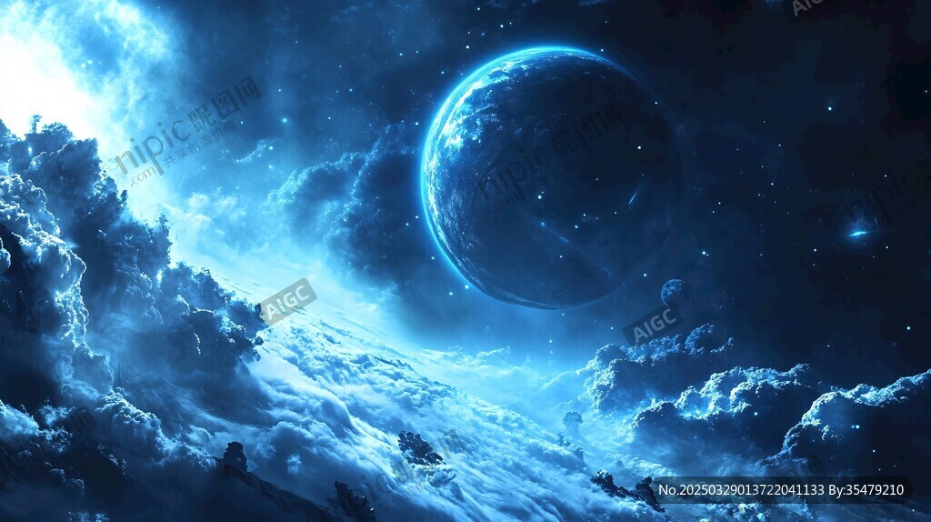 梦幻星空下的浩瀚宇宙奇观