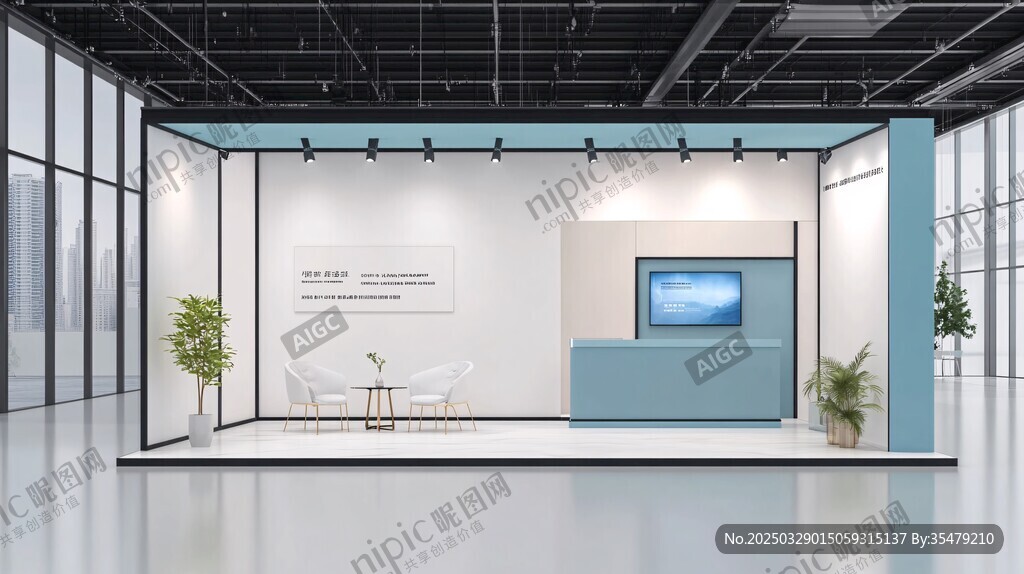 现代简约风格展台设计