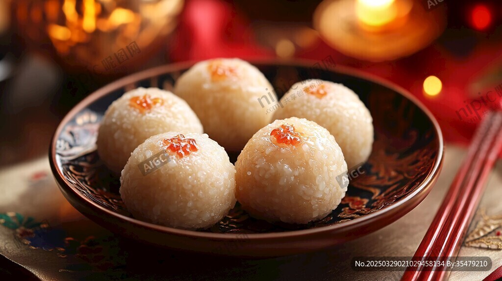 传统美味糯米团子