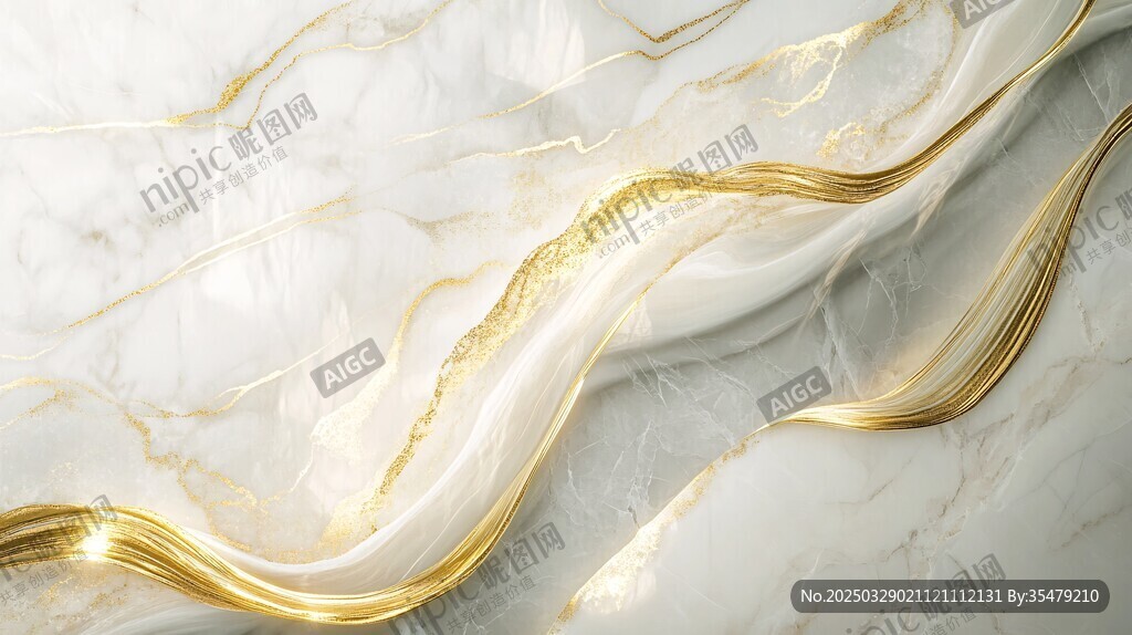 奢华金纹大理石纹理背景