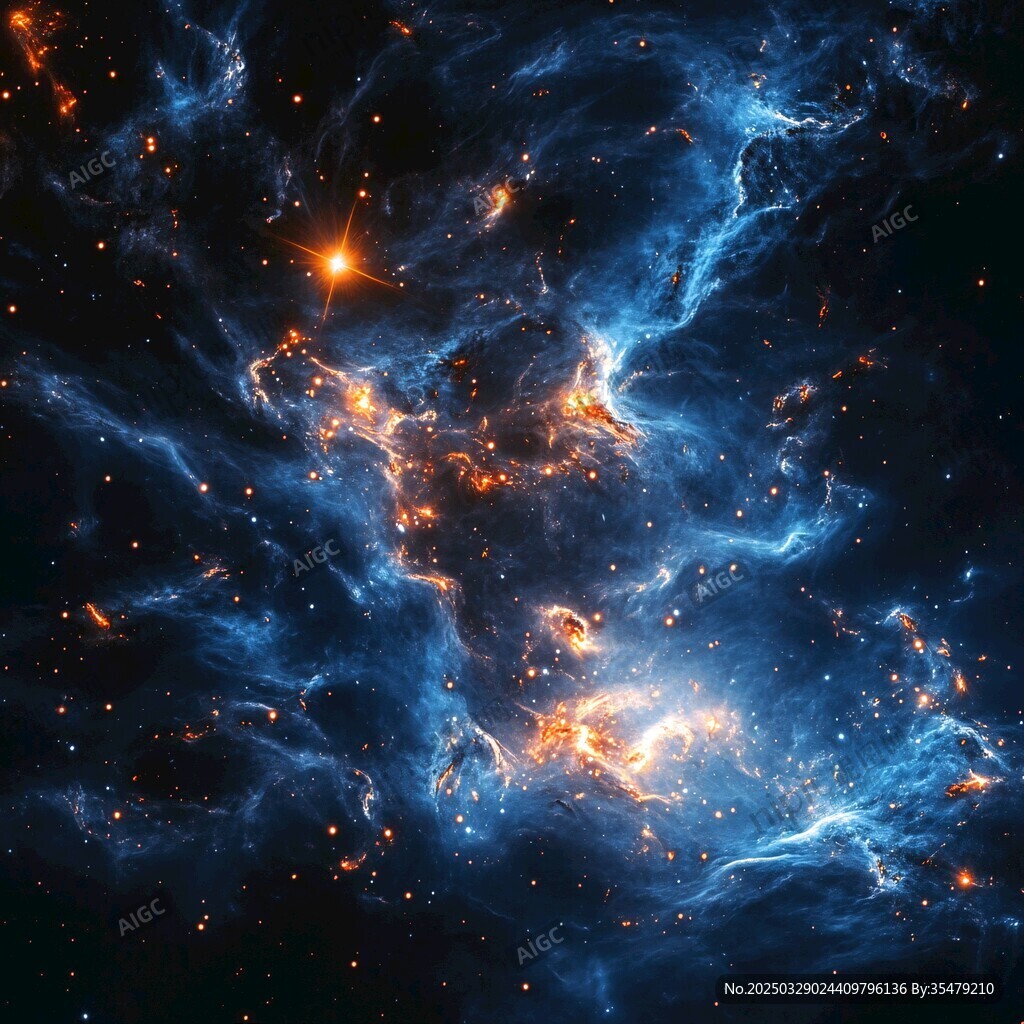 梦幻宇宙星云壮丽景象