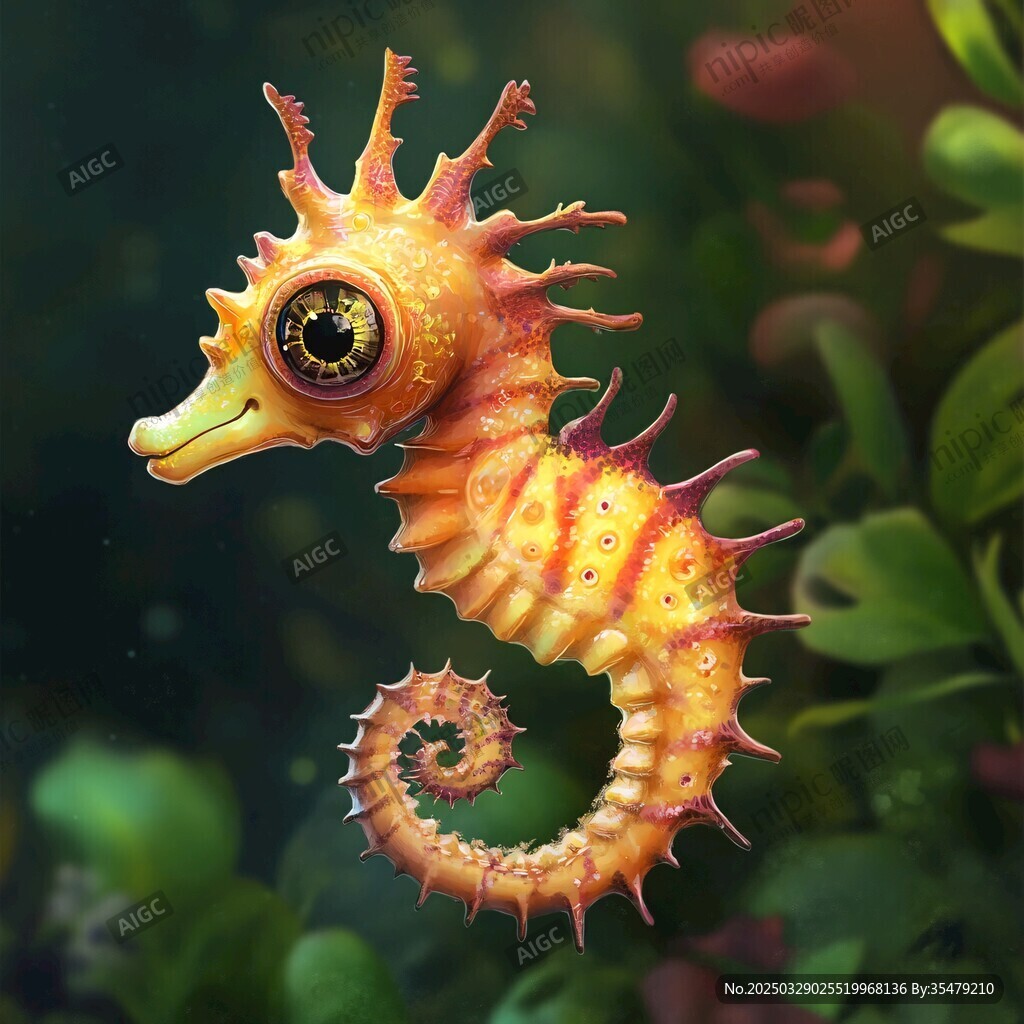梦幻刺海马的奇妙水下身姿