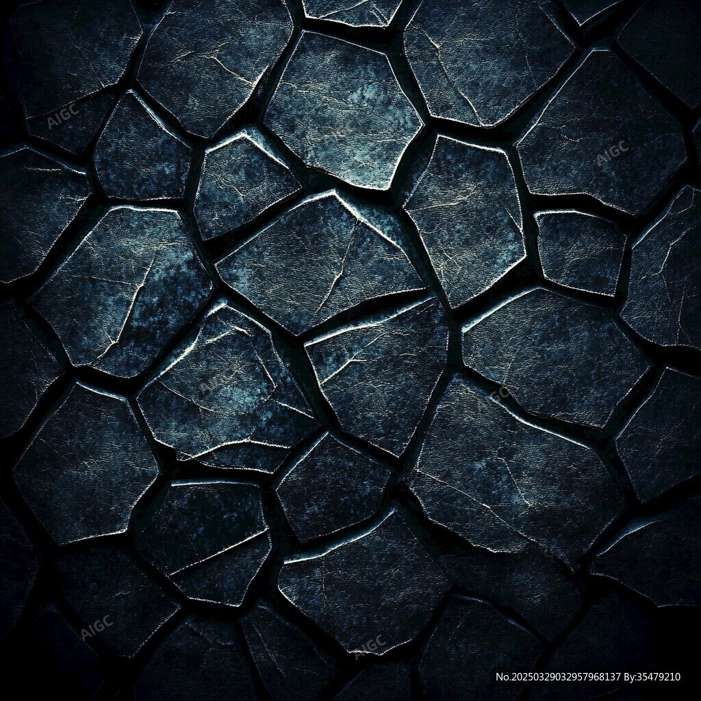 深色龟裂石块纹理背景