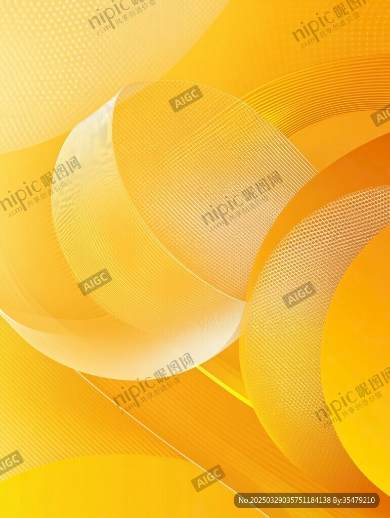1 炫彩黄色流体抽象背景