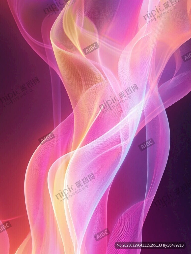 梦幻炫彩流动光影背景图