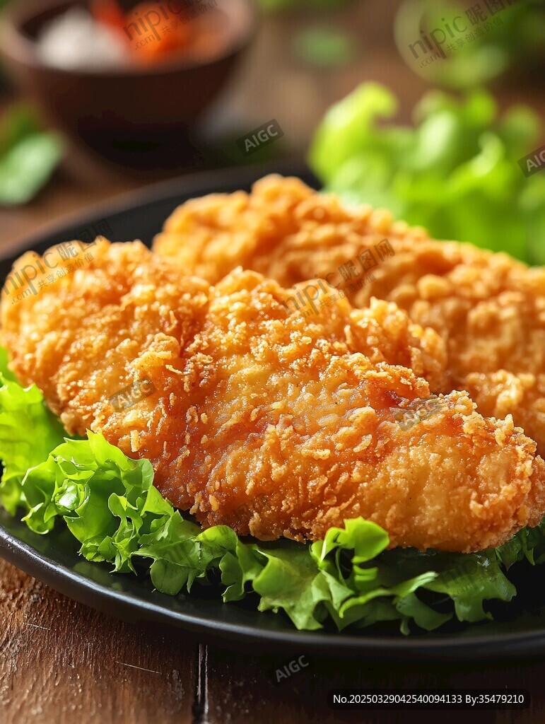 香酥炸鸡排 美味诱人