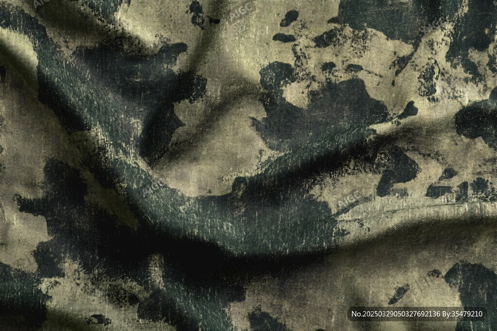 迷彩布料纹理特写