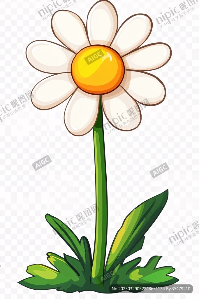 卡通雏菊插画