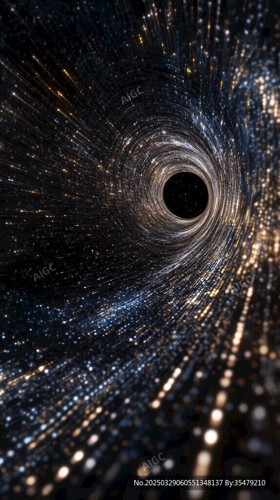 深邃宇宙黑洞特效场景