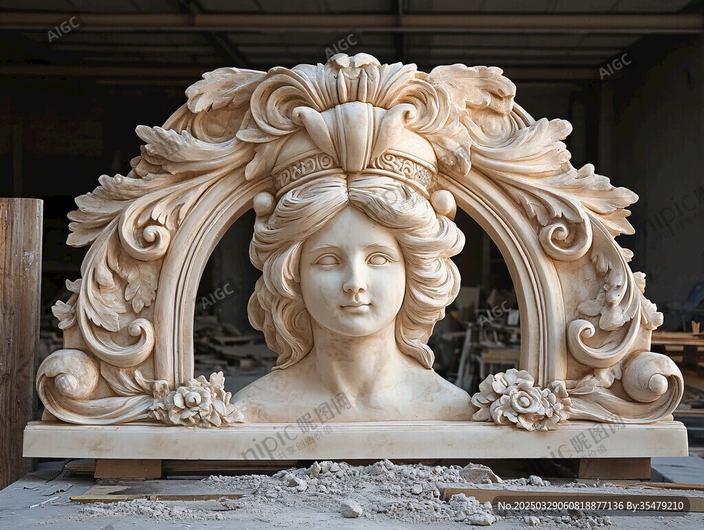 欧式女性石雕艺术佳作
