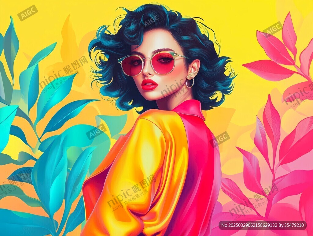 时尚女郎的绚丽风采
