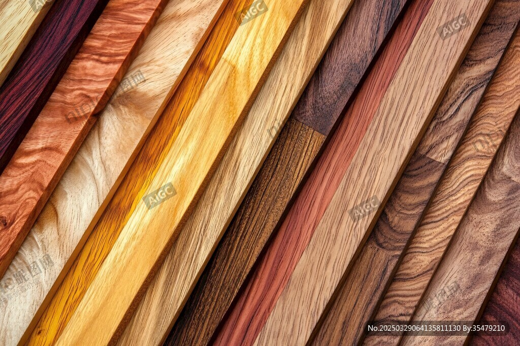 多彩木纹板材展示