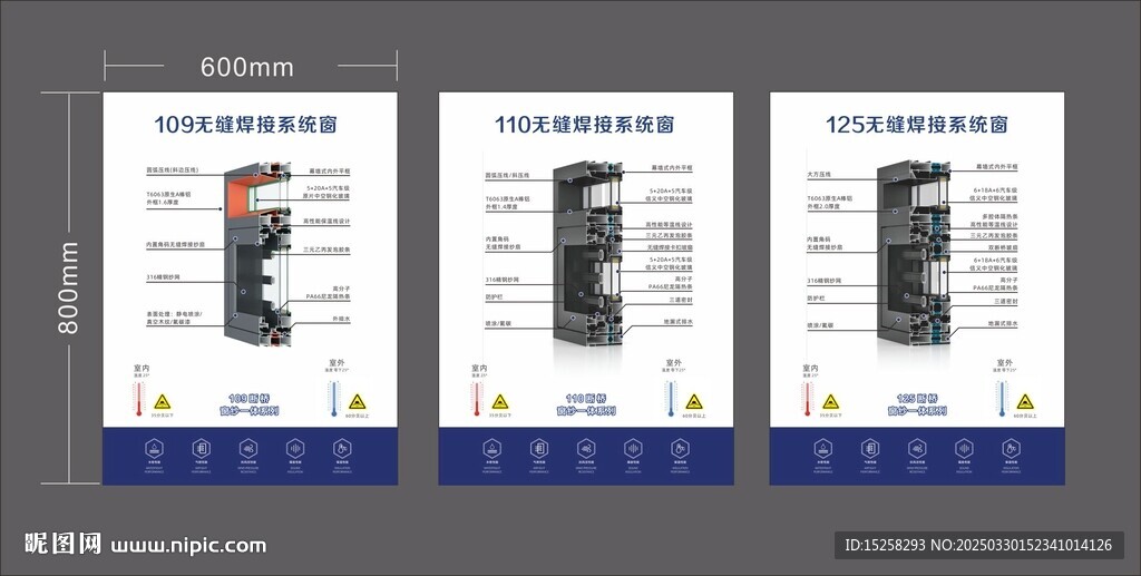 无缝焊接窗扇剖析图