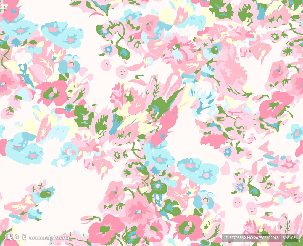 色块花