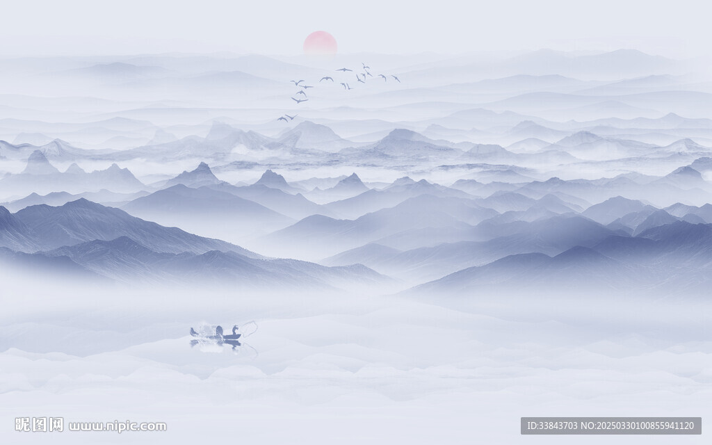 新中式禅意山水画