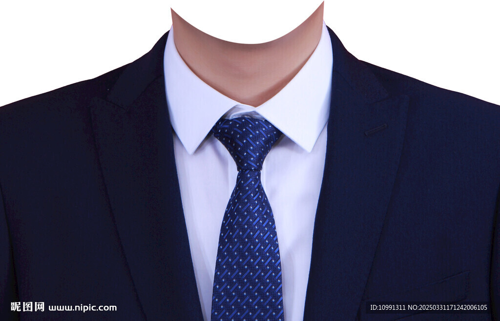男西装证件照衣服素材