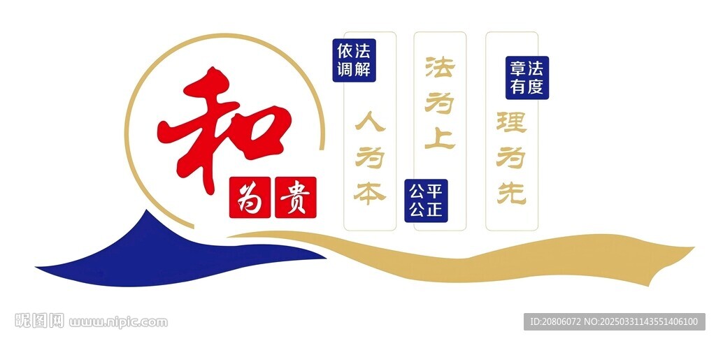 和为贵 综治中心调解文化墙