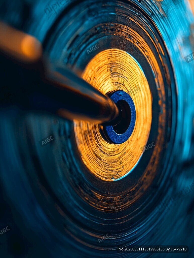 金属加工中的钻孔特写
