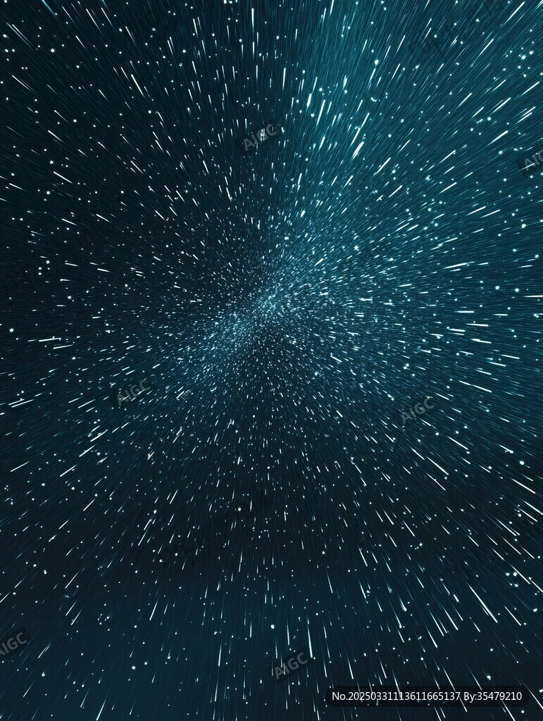 星芒四散的深邃宇宙背景