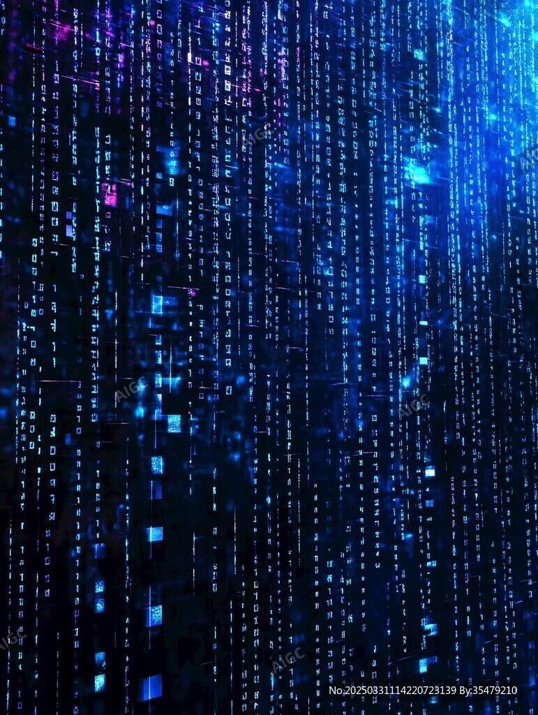 数字雨科技背景图