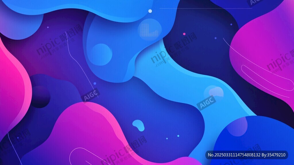 梦幻渐变流体背景图案