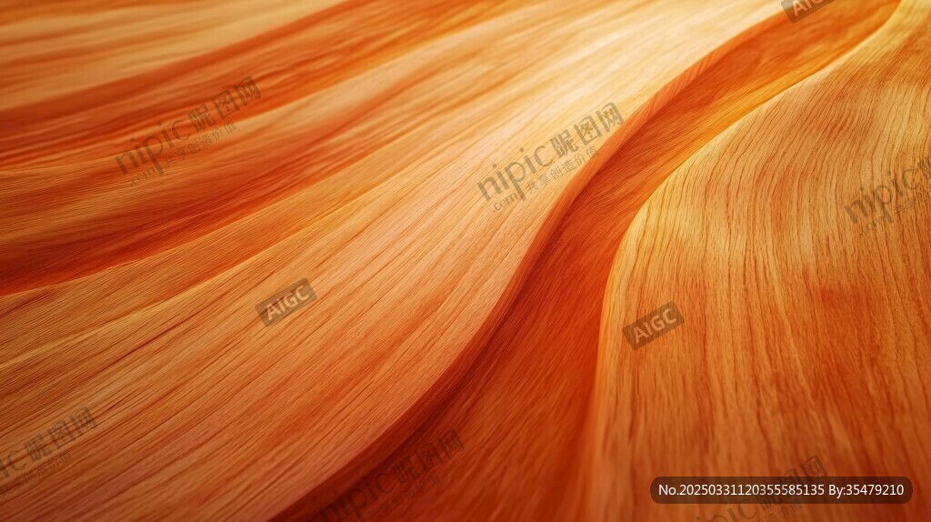橙黄动感发丝纹理背景