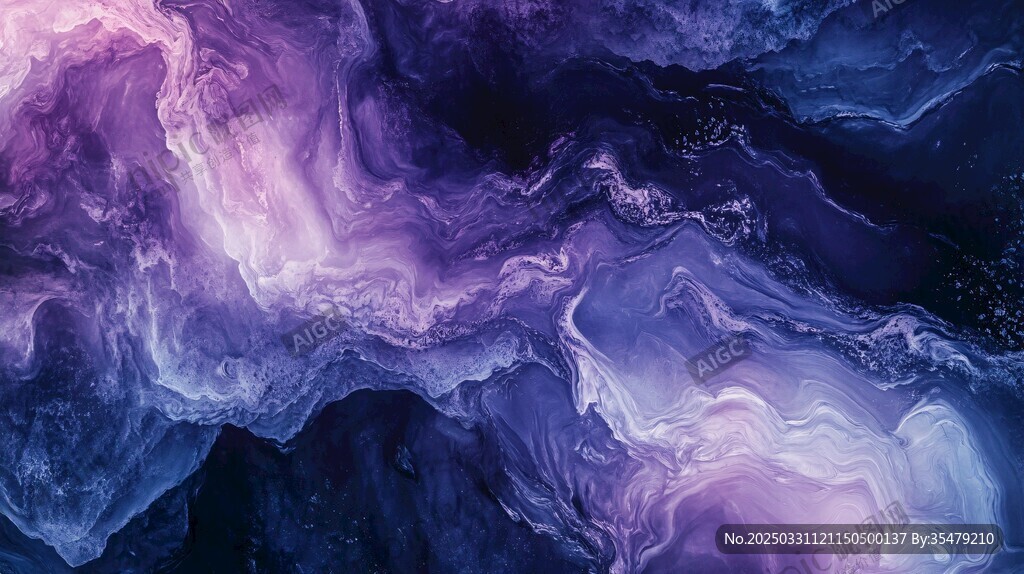 梦幻紫色流体艺术纹理