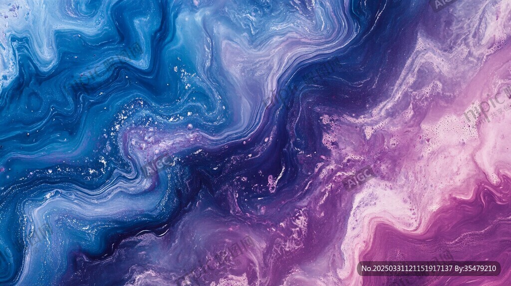 梦幻流体色彩纹理背景