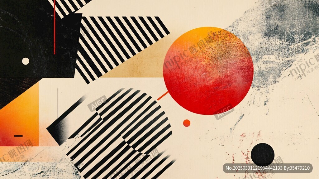 抽象几何艺术图案设计